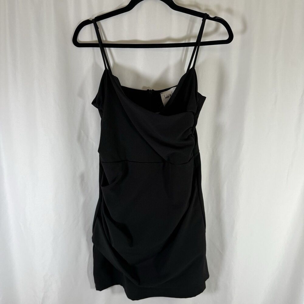 New Sadie x Sage Mini Dress Women's Medium Solid Black Sleeveless Strappy
